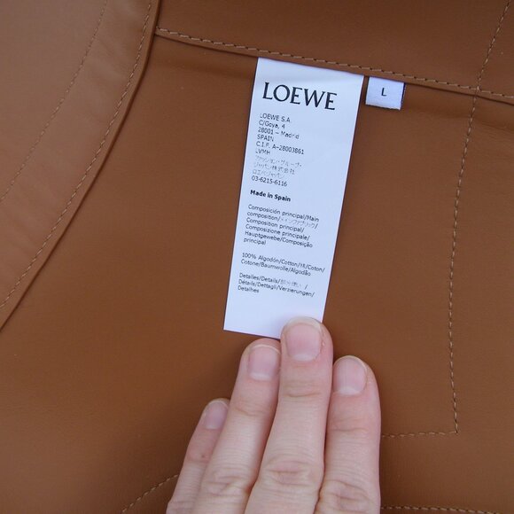 RARE NWT LOEWE Tan Canvas & Leather Obi Belt - Picture 13 of 15